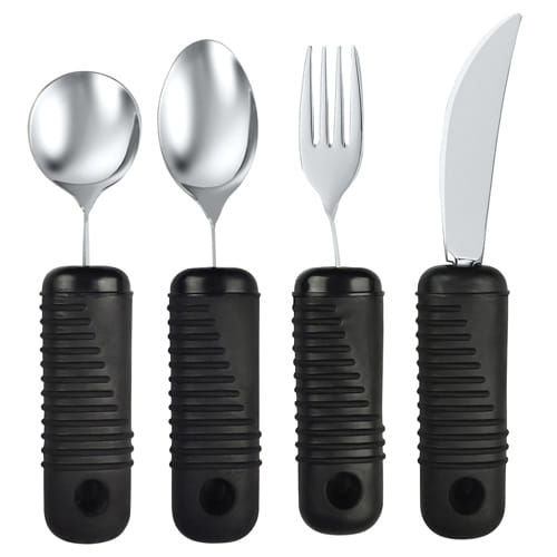 Make Eating Easier Big Grip Utensil Set Blue Jay Brand