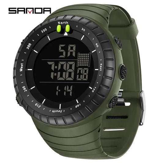 SANDA Top Brand G style Military Sport Outdoor Watches Men LED Digital Waterproof Wrist Watch Men Diving Stopwatch Alarm Clock