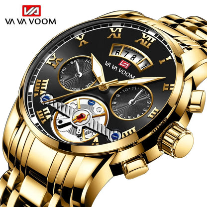 Relogio Masculino Top Brand Mens Luxury Watch Stainless Steel Luminescence Clock Casual Chic 3Bar Waterproof Outdoor Sport Watch