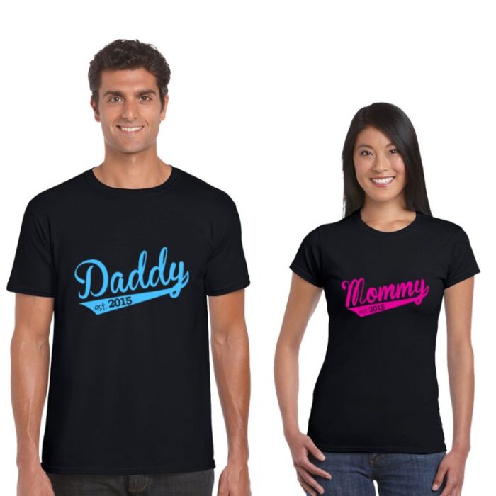 Couple T-shirts new mom dad t-shirt