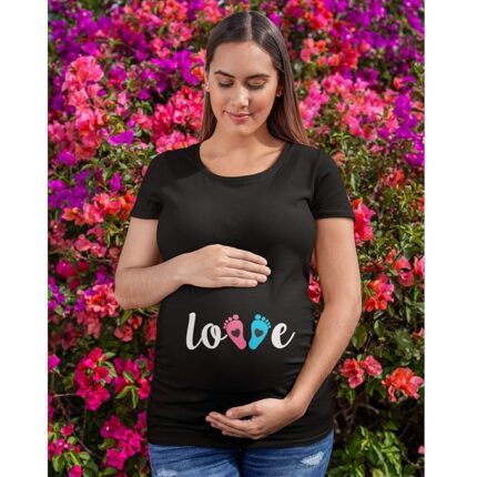 Pregnancy Maternity T-Shirt Printed Love