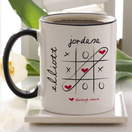 Tic Tac Toe Personalized Romantic Mug