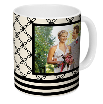 Romantic Floral Photo Mug