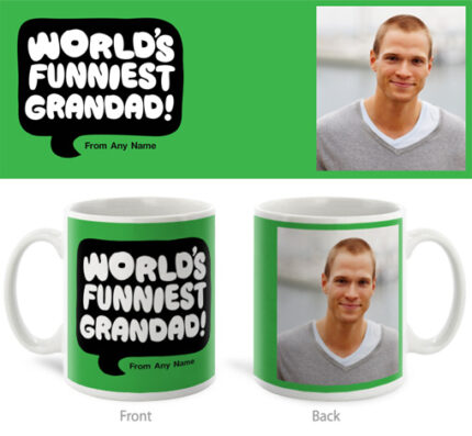 Worlds Funniest Grand Dad Photo Mug