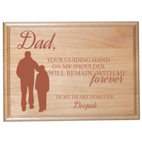 Engraved Plaque for Awesome Dad