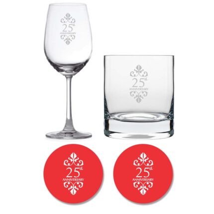 25th Anniversary Whiskey Wine Glass