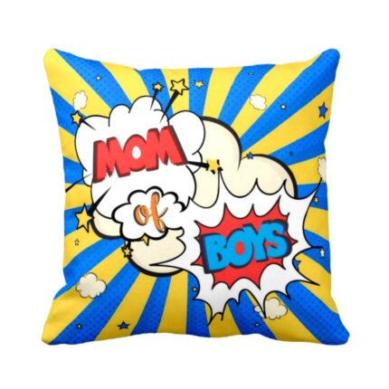 Mom Of Boys Cushion Cover