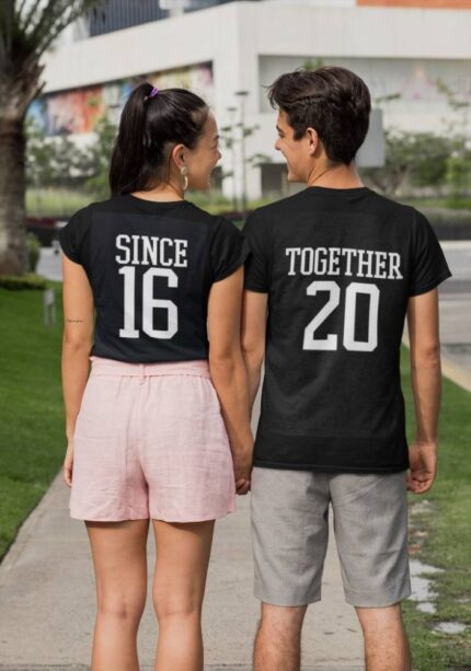 Together Since Anniversary Couple T-shirts