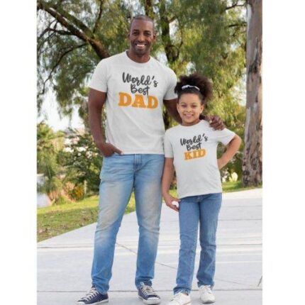 Worlds Best Dad and Kid Family T-Shirt