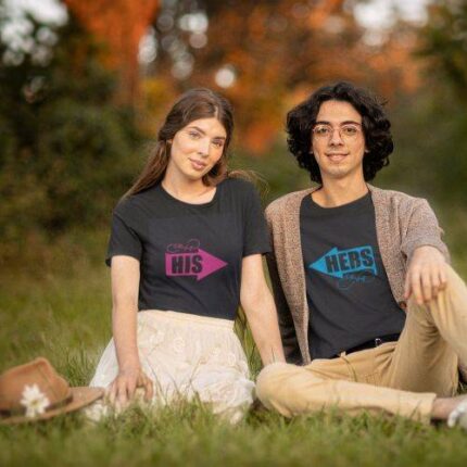 His n Hers Arrow Couple T-shirts
