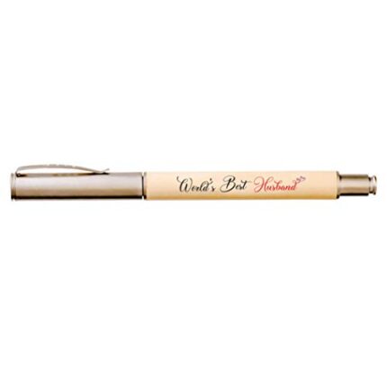 YaYa cafe Valentine Gifts Worlds Best Husband Printed Handmade Wooden Pen, Anniversary