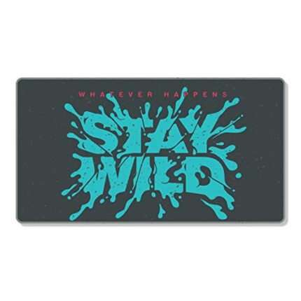 TheYaYaCafe New Year Christmas Gifts Motivational Quote Printed Large Mousepad for Computer, PC, Laptop - Stay Wild