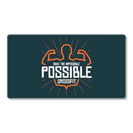 TheYaYaCafe New Year Christmas Gifts Motivational Quote Printed Large Mousepad for Computer, PC, Laptop - Make The Impossible Possible