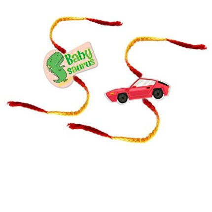 Yaya Cafe Family Rakhi for Brother Combo Set of 2 Printed Babysarus Brother Rakhi Raksha Bandhan