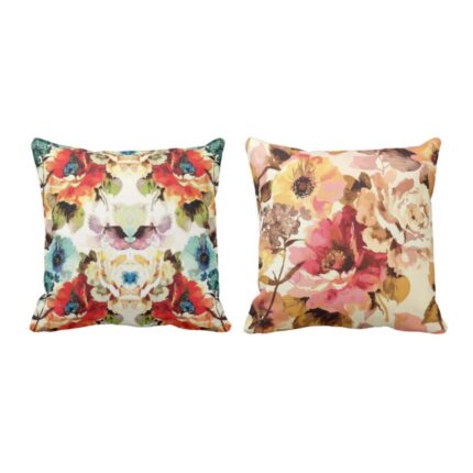 Modern Art Floral Cushion Cover Set of 2