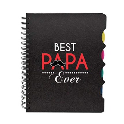 Birthday Gifts for Father Dad Gifts for Dad Best Papa Ever Printed Notebook A5 Size 300 Ruled Pages