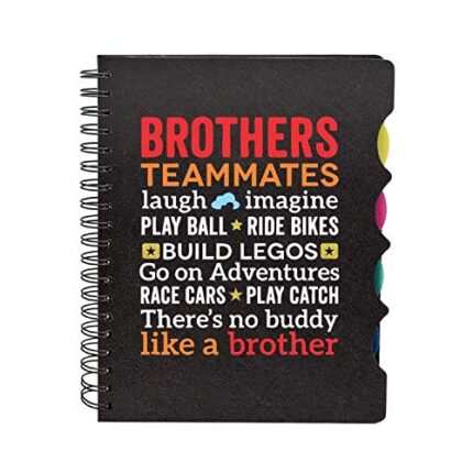 Rakhi Birthday Gifts for Brother Brother Team mates Printed Wirebound Notebook A5 Size, 300 Ruled Pages