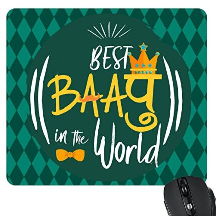 Best Baapu in The World Printed Mouse Pad for Dad