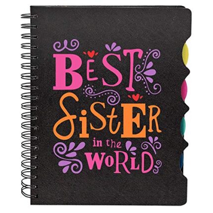 Birthday Gifts for Sister Best Sister In the World Printed Notebook A5 Size, 300 Ruled Pages Bhaidooj Birthday