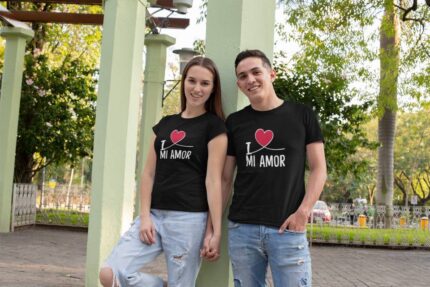 I Love Mi Amor Couple T-shirt