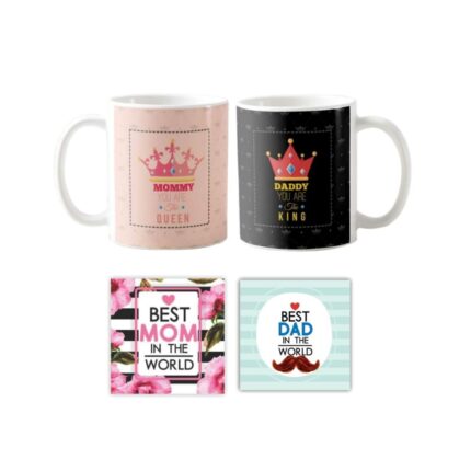 King Queen Mommy Daddy Couple Coffee Mug