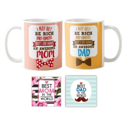 Awesome Mom Dad Couple Coffee Mug