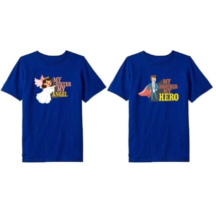 Personalized Angel Sister Hero Brother Sibling T shirts