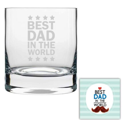 Whiskey Glass for dad 325ml