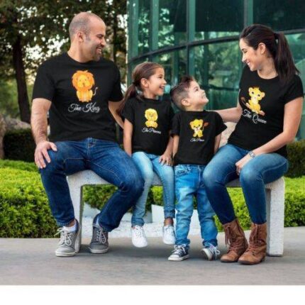 The Lion King and Queen Family Tshirts