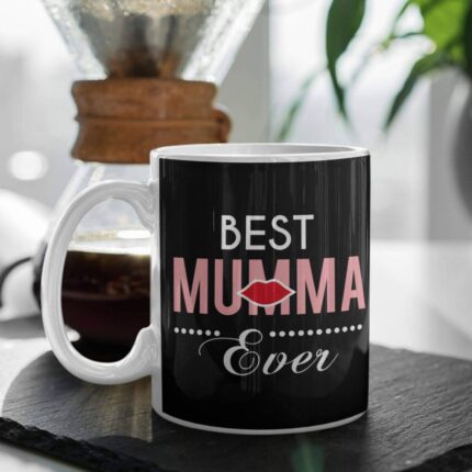 Mothers Day Gifts for Mom, Best Mumma Ever Mug for Mother, Coaster