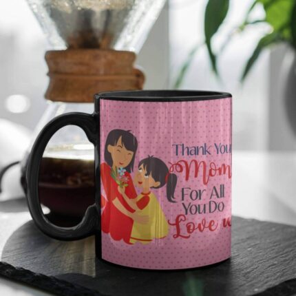 Mother's Day Gifts for Mom - Thank You Mom for All You Do Love U Gift Mug,Coaster