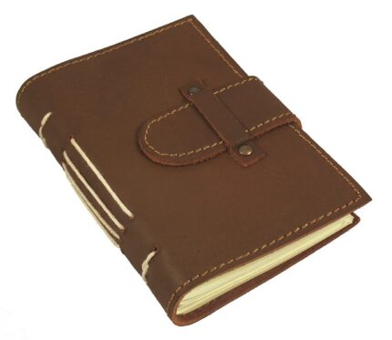 Engraved Handmade Leather Pocket Journal