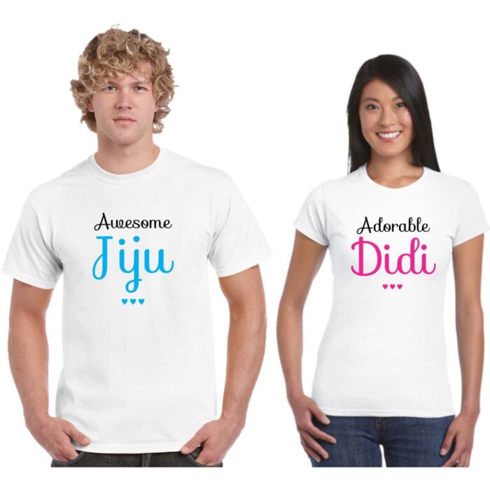 Adorable Didi Awesome Jiju Couple T-shirt