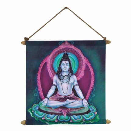 Aesthetic Shiva Canvas Scroll
