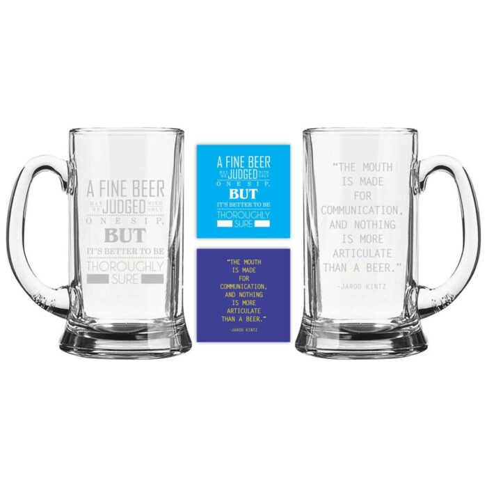 Engraved Articulate Beer Mug