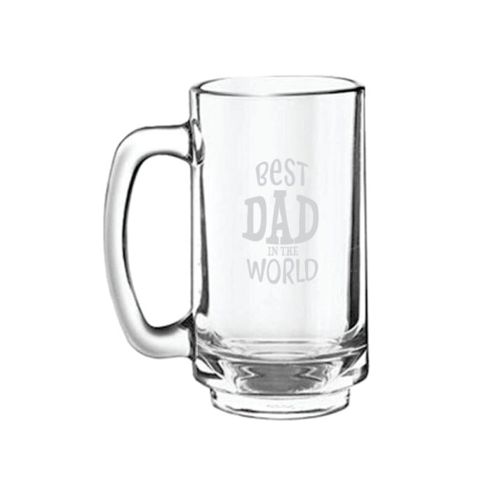 Funky Best Dad in the World Beer Mug 1