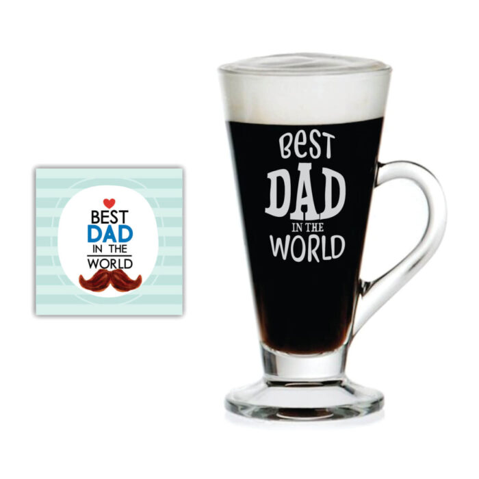 Best Dad in the World Engraved Tea Mug
