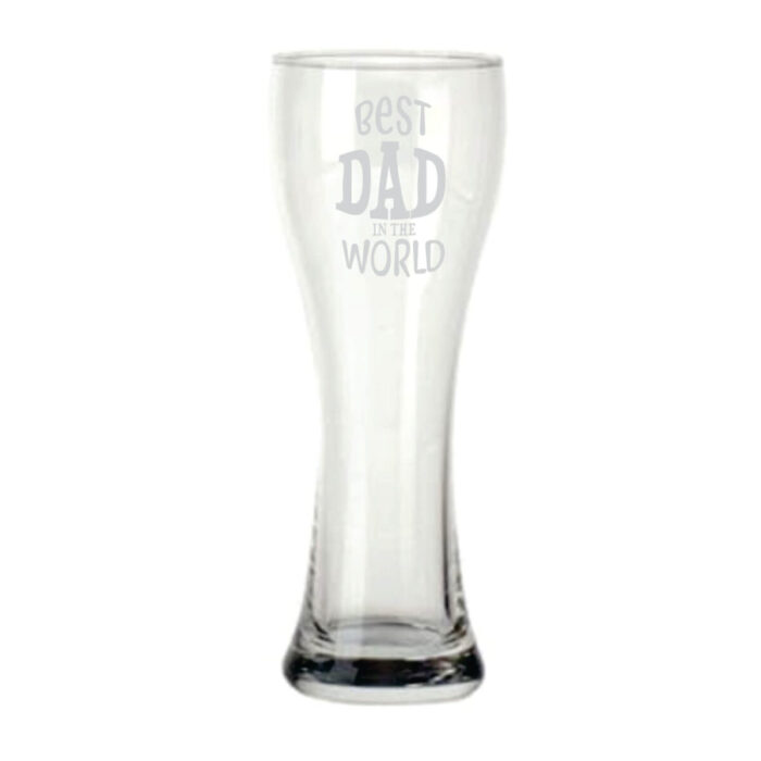 Best Dad in the World Beer Pilsner Glass
