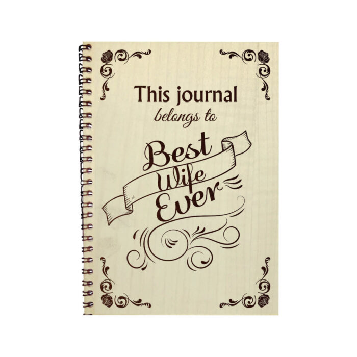 Engraved Best Wife Ever Diary