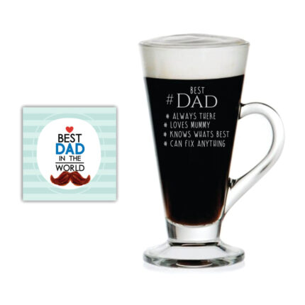 Bowtie Best Dad Engraved Tea Mug