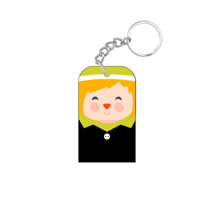 Cute Girl Christmas Keychain
