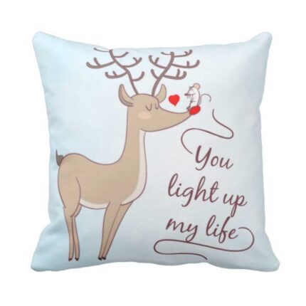 Cute You Light Up My Life Cushion Cover