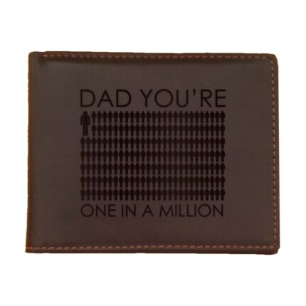 Dad You Are One In A Million Men's Leather Wallet