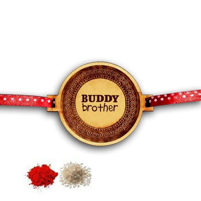 Engraved Buddy Brother Rakhi for Brother