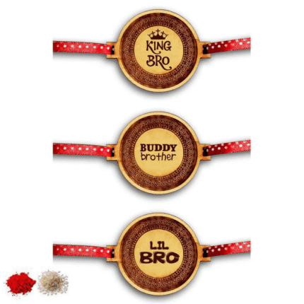 Engraved King Buddy Lil Bro Rakhi
