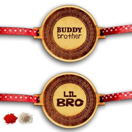 Engraved Little Bro Buddy Brother Rakhi