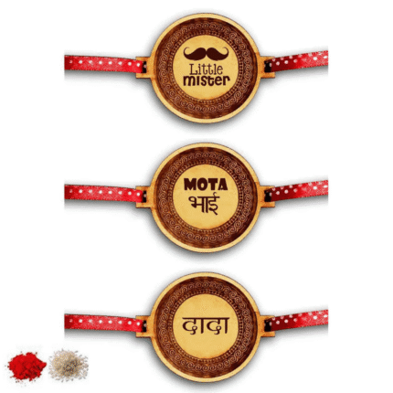 Engraved Mister Mota Bhai Brother Rakhi