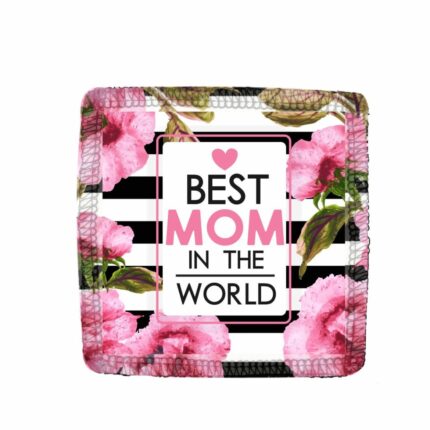 Floral Best Mother in the World Engraved Tea Mug