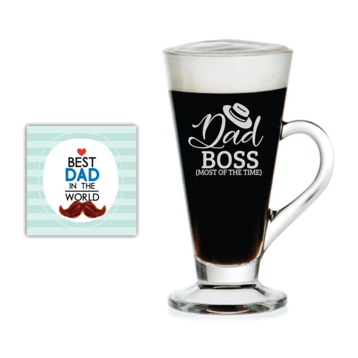Funny Dad Boss Engraved Tea Mug