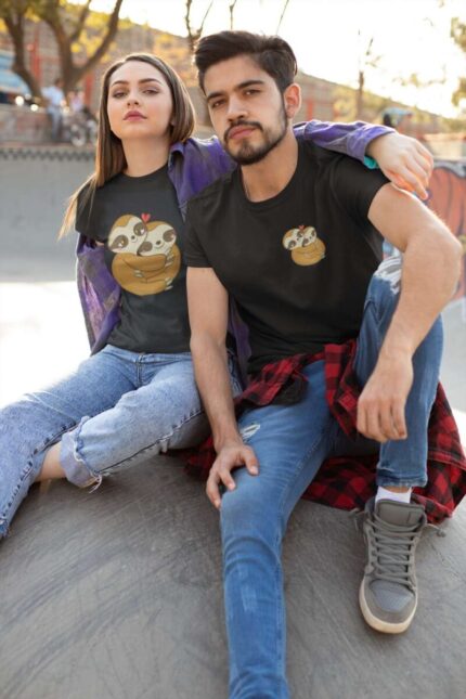 Cute Squirrel Love Couple T-shirt